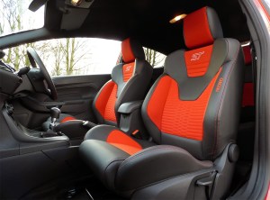 Fiesta ST front seats, orange