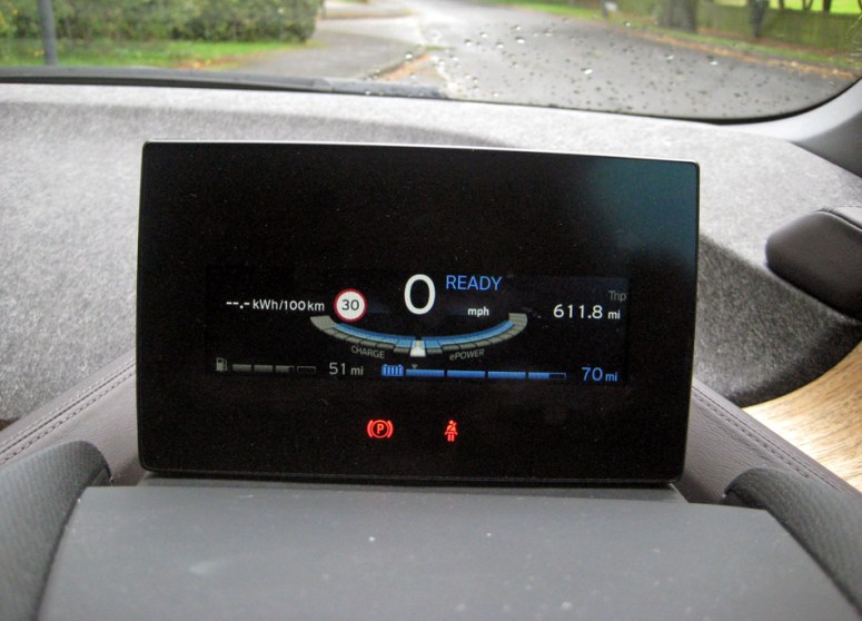 BMW Driver's screen on