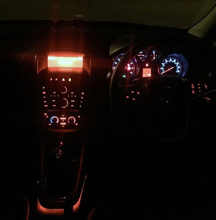 Vauxhall Astra Dash Night