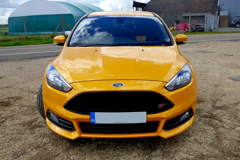 Focus ST facelift, Style pack, front, Tangerine Scream