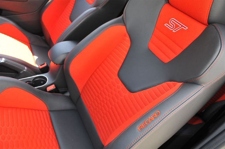 Ford Fiesta ST orange front seats